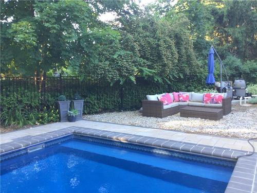 2 Short Road, Dundas, ON - Outdoor With In Ground Pool With Backyard