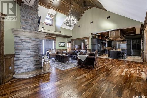 Kinnaird Lake Acreage, Shellbrook, SK - Indoor Photo Showing Living Room With Fireplace