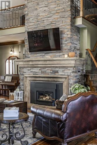 Kinnaird Lake Acreage, Canwood Rm No. 494, SK - Indoor With Fireplace