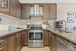 Granite counter tops and stainless steel appliances - 