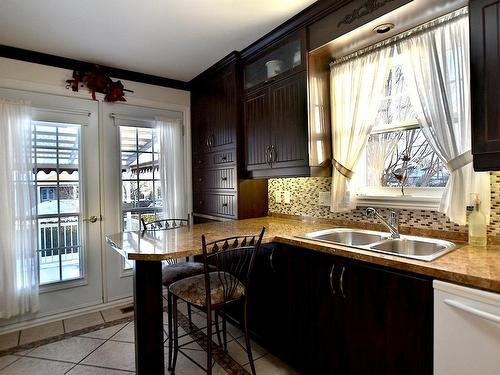 Kitchen - 1 Rue Chouinard, Victoriaville, QC - Indoor Photo Showing Kitchen With Double Sink