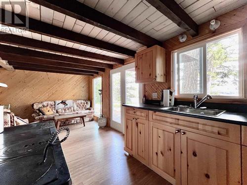 5264 N Machete Lake Road, 100 Mile House, BC - Indoor Photo Showing Kitchen With Double Sink