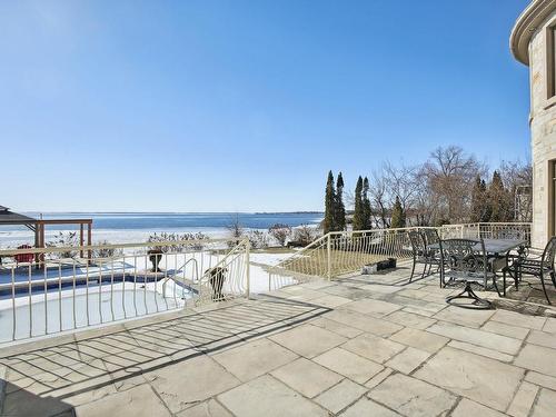 Terrasse - 1830 Ch. Du Bord-Du-Lac-Lakeshore, Dorval, QC - Outdoor With Body Of Water With In Ground Pool