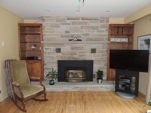 436 Victoria St E, Southgate, ON - Indoor Photo Showing Living Room With Fireplace