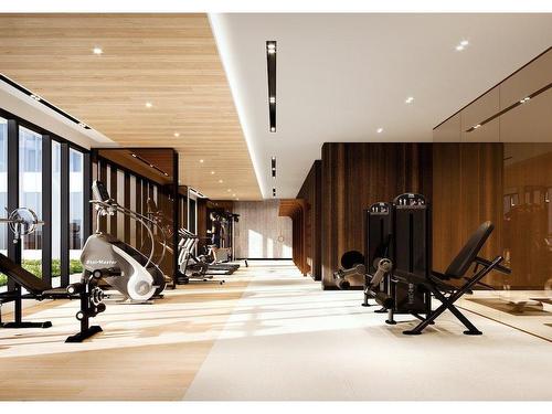 Exercise room - 712-1200 Rue Drummond, Montréal (Ville-Marie), QC - Indoor Photo Showing Gym Room