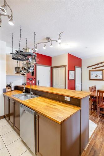 201 - 1500 Mcdonald Avenue, Fernie, BC - Indoor Photo Showing Kitchen With Double Sink