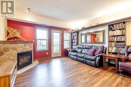 1500 Mcdonald Avenue Unit# 201, Fernie, BC - Indoor Photo Showing Living Room With Fireplace