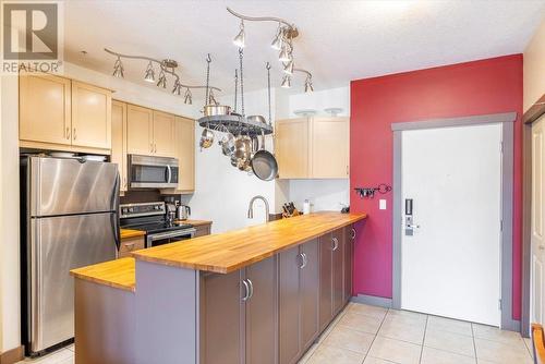 1500 Mcdonald Avenue Unit# 201, Fernie, BC - Indoor Photo Showing Kitchen With Stainless Steel Kitchen