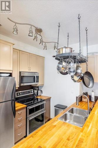 1500 Mcdonald Avenue Unit# 201, Fernie, BC - Indoor Photo Showing Kitchen With Stainless Steel Kitchen With Double Sink