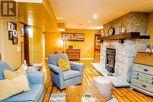 48 Watson Cres, Brampton, ON - Indoor Photo Showing Living Room With Fireplace