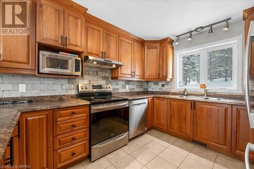 237 Neault Road, Mattawa, ON - Indoor Photo Showing Kitchen With Double Sink