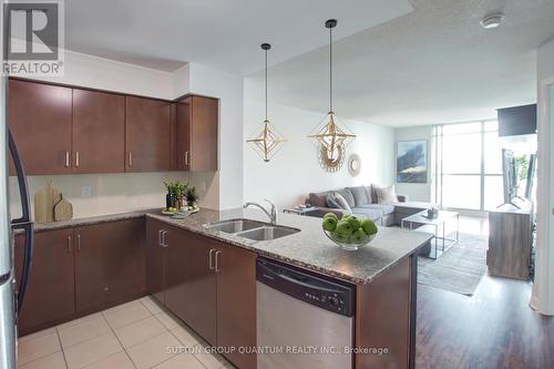 #1401 -235 Sherway Gardens Rd, Toronto, ON - Indoor Photo Showing Kitchen With Double Sink