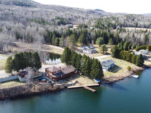 Photo aÃ©rienne - 236 Ch. Tessier, Saint-Zénon, QC - Outdoor With Body Of Water With View