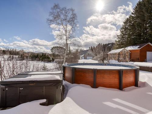 Exterior - 236 Ch. Tessier, Saint-Zénon, QC - Outdoor With Above Ground Pool