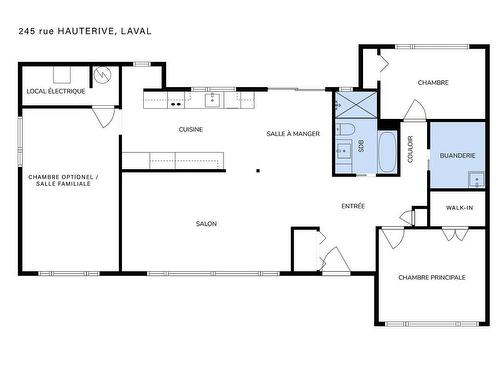 Plan (croquis) - 245 Rue Hauterive, Laval (Duvernay), QC - Other