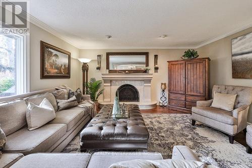 1246 Crawford Court, Oakville, ON - Indoor Photo Showing Living Room With Fireplace