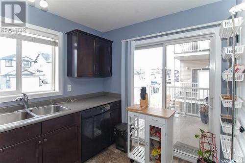35 5004 James Hill Road, Regina, SK - Indoor Photo Showing Kitchen With Double Sink