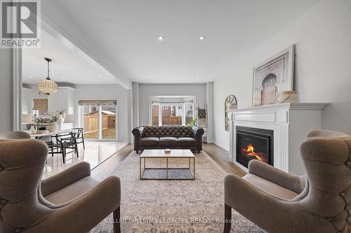 1729 Frederick Mason Dr, Oshawa, ON - Indoor Photo Showing Living Room With Fireplace