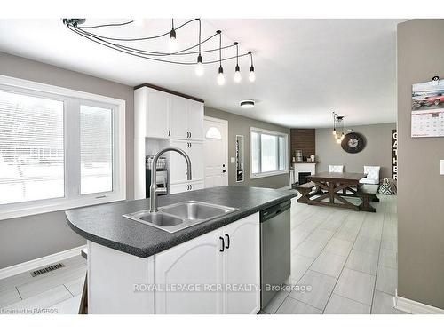 26 Edith Ave, Grey Highlands, ON - Indoor Photo Showing Kitchen With Double Sink