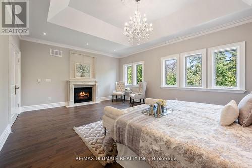 242 Parkview Ave, Toronto, ON - Indoor Photo Showing Bedroom With Fireplace
