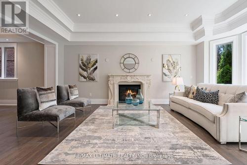 242 Parkview Avenue, Toronto, ON - Indoor Photo Showing Living Room With Fireplace