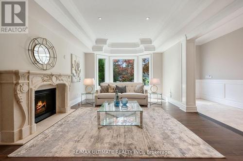 242 Parkview Avenue, Toronto, ON - Indoor Photo Showing Living Room With Fireplace