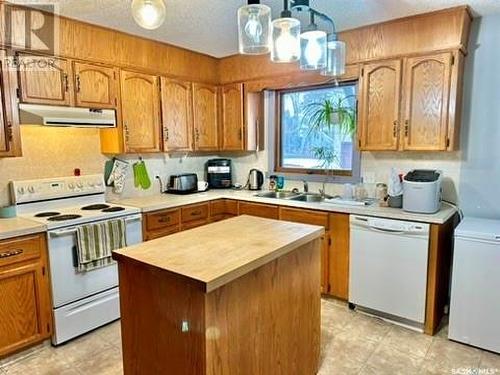 513 2Nd Street E, Spiritwood, SK - Indoor Photo Showing Kitchen With Double Sink