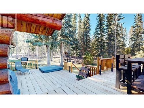 7026 Holmes Road, 100 Mile House, BC - Outdoor With Deck Patio Veranda With Exterior