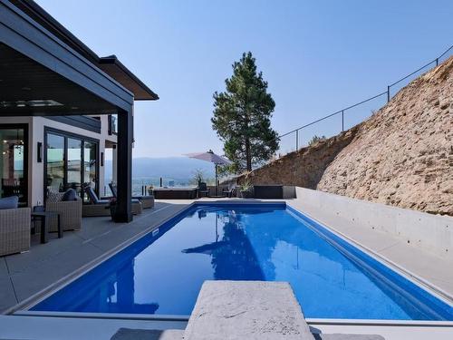 740 Pinehaven Court, Kelowna, BC - Outdoor With In Ground Pool