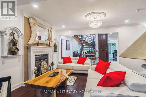 2892 Weston Rd, Toronto, ON - Indoor Photo Showing Living Room With Fireplace