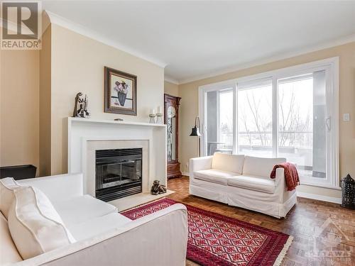 21 Durham Private Unit#401, Ottawa, ON - Indoor Photo Showing Living Room With Fireplace