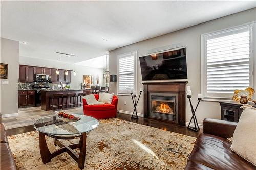 76 Tremaine Drive, Kitchener, ON - Indoor Photo Showing Living Room With Fireplace