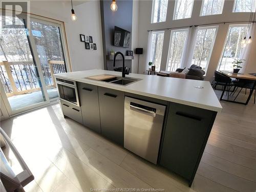 114 Route 133, Shediac, NB - Indoor Photo Showing Kitchen With Double Sink