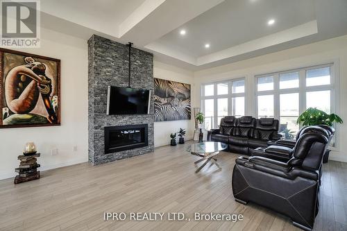 12 Hudson Drive, Brant, ON - Indoor Photo Showing Living Room With Fireplace