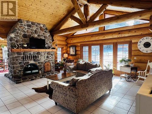 3065 Dog Creek Road, Williams Lake, BC -  Photo Showing Other Room With Fireplace