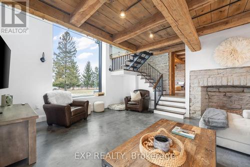 60 Bakker Rd, Prince Edward County, ON - Indoor Photo Showing Living Room With Fireplace