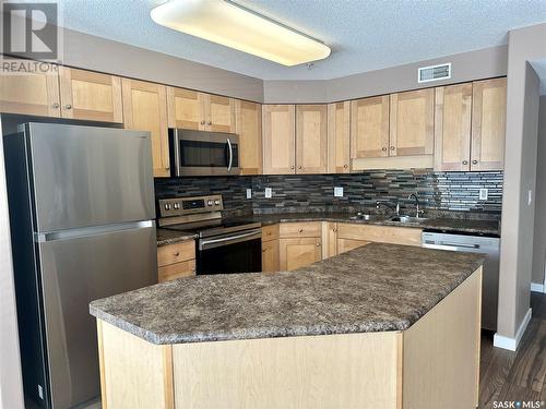 102 6709 Rochdale Boulevard, Regina, SK - Indoor Photo Showing Kitchen With Upgraded Kitchen