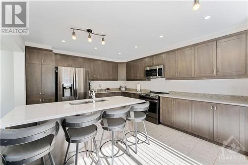 543 Arum Terrace, Ottawa, ON - Indoor Photo Showing Kitchen With Stainless Steel Kitchen With Upgraded Kitchen