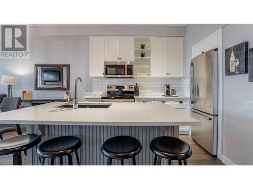107 Village Centre Court Unit# 313, Vernon, BC - Indoor Photo Showing Kitchen With Upgraded Kitchen