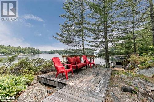 224 Island 360, Port Severn, ON - Outdoor With Body Of Water With Deck Patio Veranda