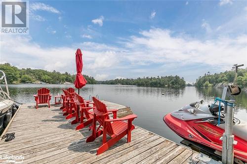 Main Dock - 224 Island 360, Port Severn, ON - Outdoor With Body Of Water With Deck Patio Veranda With View