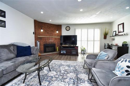 73 Summerlea Drive, Hamilton, ON - Indoor Photo Showing Living Room With Fireplace