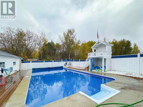 74 Empire St, Latchford, ON - Outdoor With In Ground Pool With Backyard