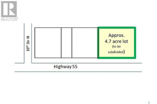 4.7 Acres Prime Highway Frontage East Of Nipawin, Nipawin, SK 