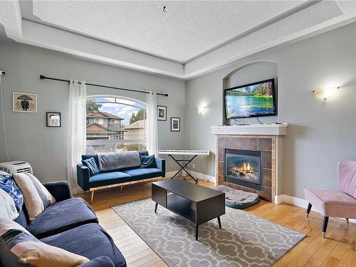 2282 Church Hill Dr, Sooke, BC - Indoor Photo Showing Living Room With Fireplace