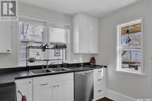 2859 Retallack Street, Regina, SK - Indoor Photo Showing Kitchen With Double Sink