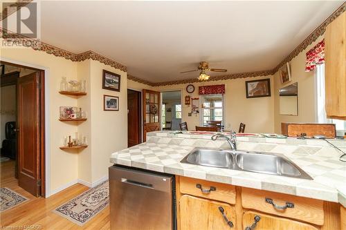 138268 Grey Road 112, Meaford (Municipality), ON - Indoor Photo Showing Kitchen With Double Sink