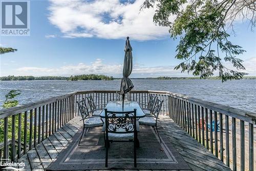 THAT VIEW - 2 Island 270, Port Severn, ON - Outdoor With Body Of Water With Deck Patio Veranda With View