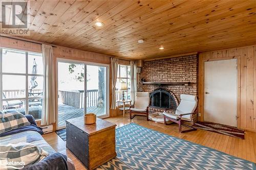 Living - 2 Island 270, Port Severn, ON - Indoor Photo Showing Living Room With Fireplace