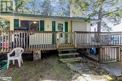 Side of Cottage - 2 Island 270, Port Severn, ON - Outdoor With Deck Patio Veranda